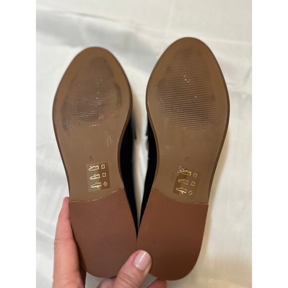 Madewell Annie Loafer In Suede And Leather Black Low Heel Slip On Sz 6 - Picture 6 of 7